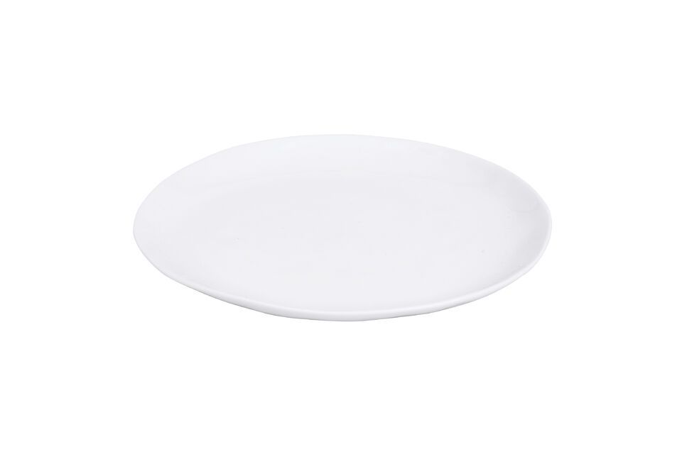 Porcelino White oval dinner plate Pomax