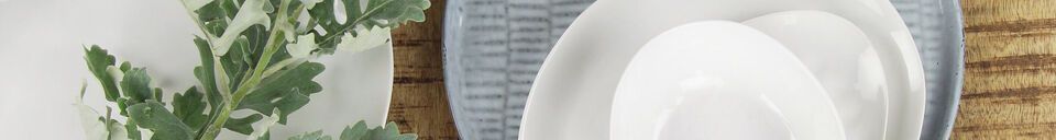 Material Details Porcelino White oval dinner plate