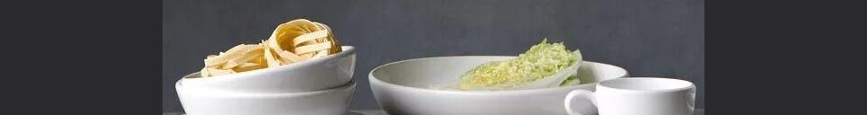 Material Details Porcelino white salad bowl