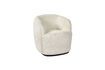 Miniature Porterville white bouclé fabric armchair 1