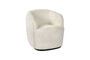 Miniature Porterville white bouclé fabric armchair Clipped