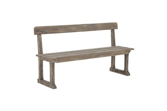 Portland beige reclaimed pine bench Clipped