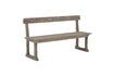 Miniature Portland beige reclaimed pine bench 1