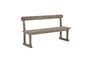 Miniature Portland beige reclaimed pine bench Clipped