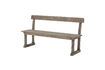 Miniature Portland beige reclaimed pine bench 6