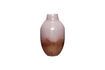 Miniature Posy pink and brown glass vase 3