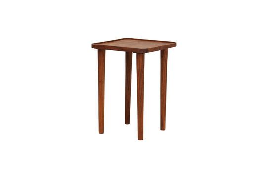 Powell dark wood side table Clipped