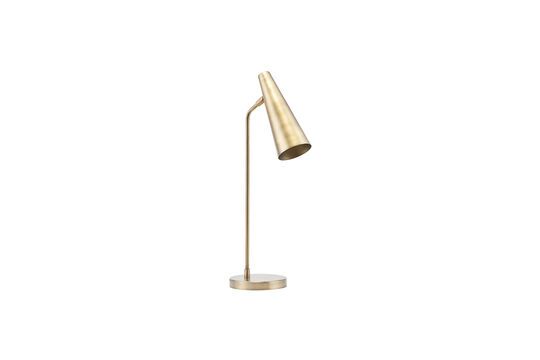 Precise gold brass table lamp Clipped