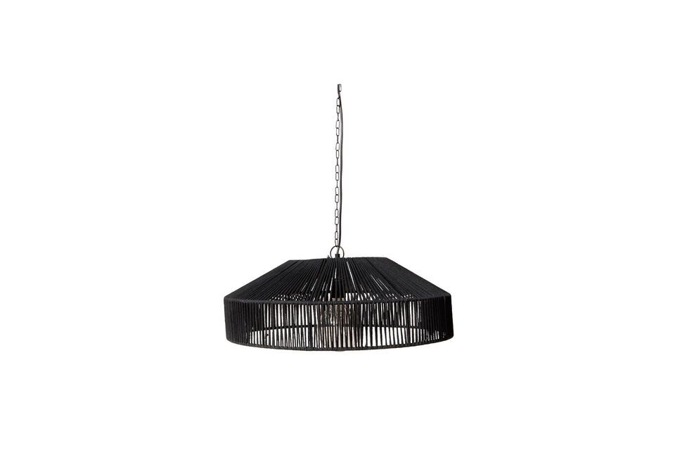 Prima black jute pendant light Chehoma