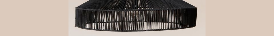 Material Details Prima large black jute suspension