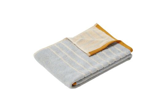 Promenade blue cotton towel Clipped