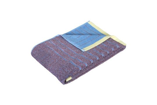 Promenade large purple cotton towel Clipped