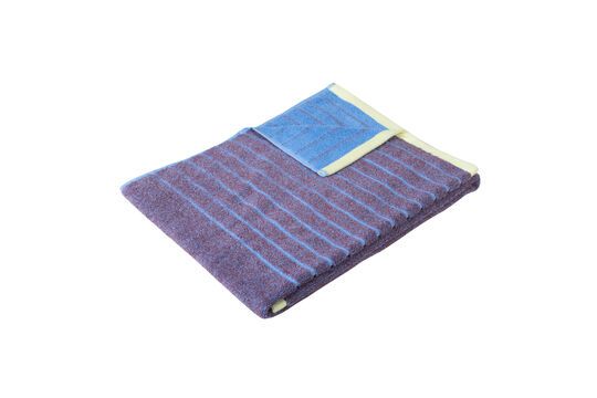 Promenade purple cotton towel Clipped