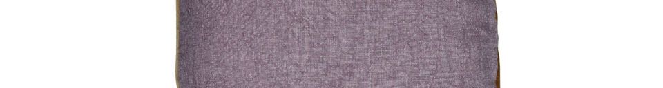 Material Details Purple cotton cushion Opposites