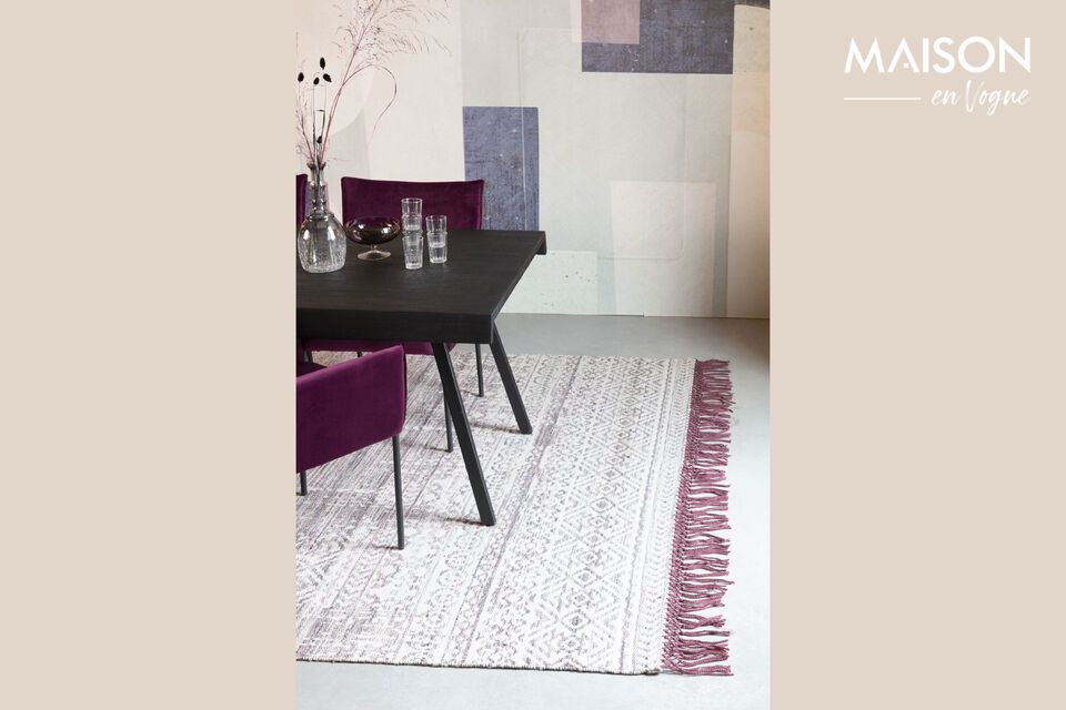 Purple wool rug 170x240 cm Liv - 5