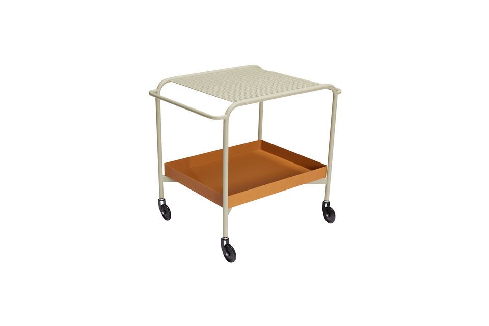 Push brown metal cart - 5