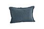 Miniature Quilt blue cotton cushion cover Clipped