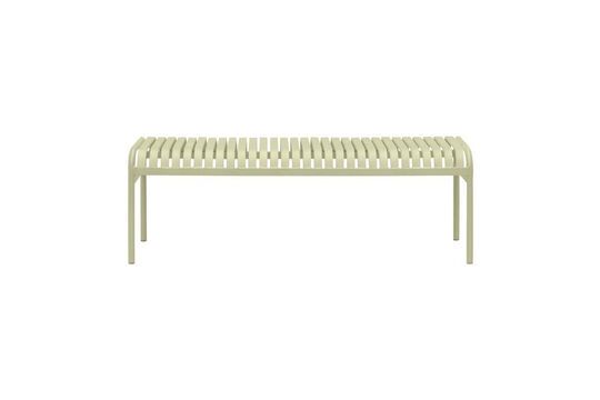 Raki green metal bench Clipped