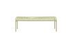 Miniature Raki green metal bench 2