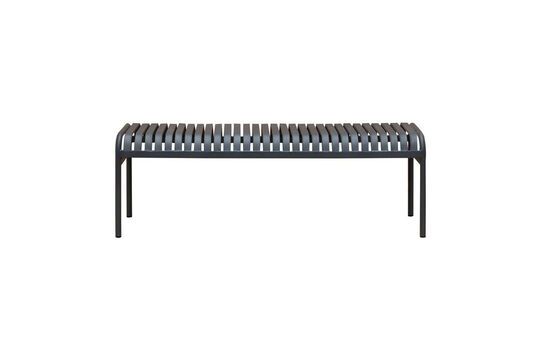 Raki grey metal bench Clipped