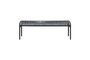 Miniature Raki grey metal bench Clipped