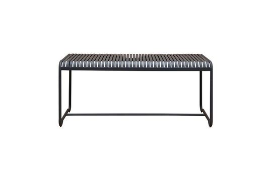 Raki grey metal dining table Clipped