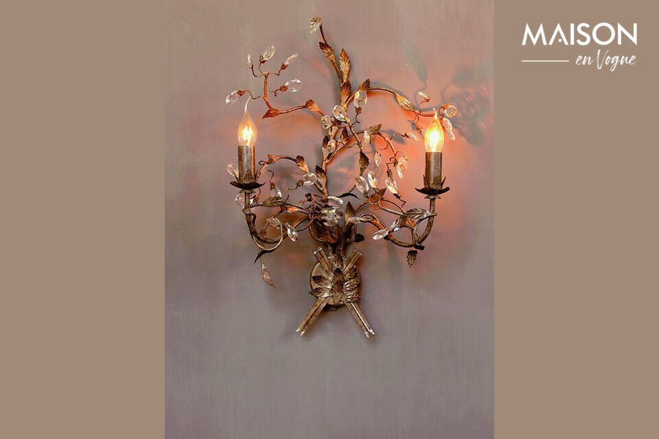 Rambouillet gilded metal wall lamp Chehoma