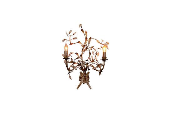 Rambouillet gilded metal wall lamp Clipped