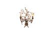 Miniature Rambouillet gilded metal wall lamp 2