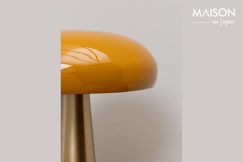 Discover functional elegance with our gold-tone iron table lamp