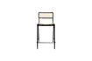 Miniature Rattan and black metal counter chair Jort 3