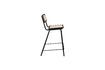 Miniature Rattan and black metal counter chair Jort 4