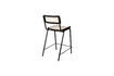 Miniature Rattan and black metal counter chair Jort 5