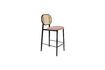 Miniature Rattan and pink fabric counter chair Spike 1