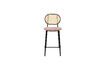 Miniature Rattan and pink fabric counter chair Spike 5