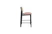 Miniature Rattan and pink fabric counter chair Spike 6