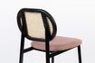 Miniature Rattan and pink fabric counter chair Spike 9