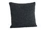 Miniature Ratton black cotton and raffia cushion cover Clipped