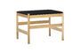 Miniature Raw black marble side table Clipped