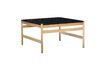 Miniature Raw light oak and black marble coffee table 1