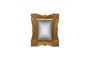 Miniature Rectangular gilded wooden mirror Clipped