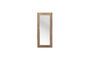 Miniature Rectangular light wood mirror Clipped