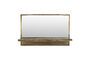 Miniature Rectangular mirror in gilded iron Feyza Clipped