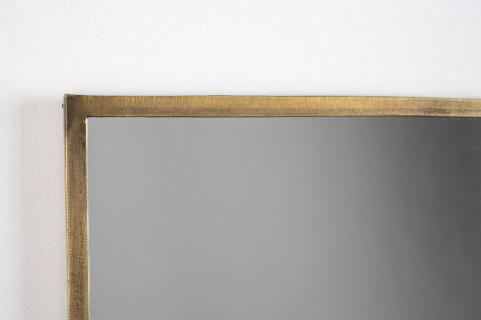 Rectangular mirror in gilded iron Feyza - 2