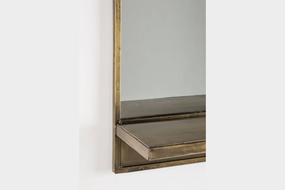 Rectangular mirror in gilded iron Feyza - 4