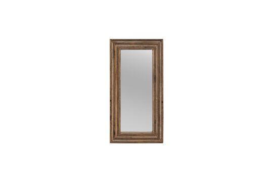 Recycled light wood mirror Clipped