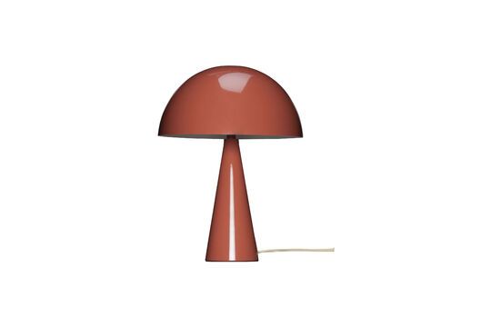 Red metal table lamp Mush Clipped