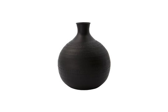 Reena small brown aluminum vase Clipped