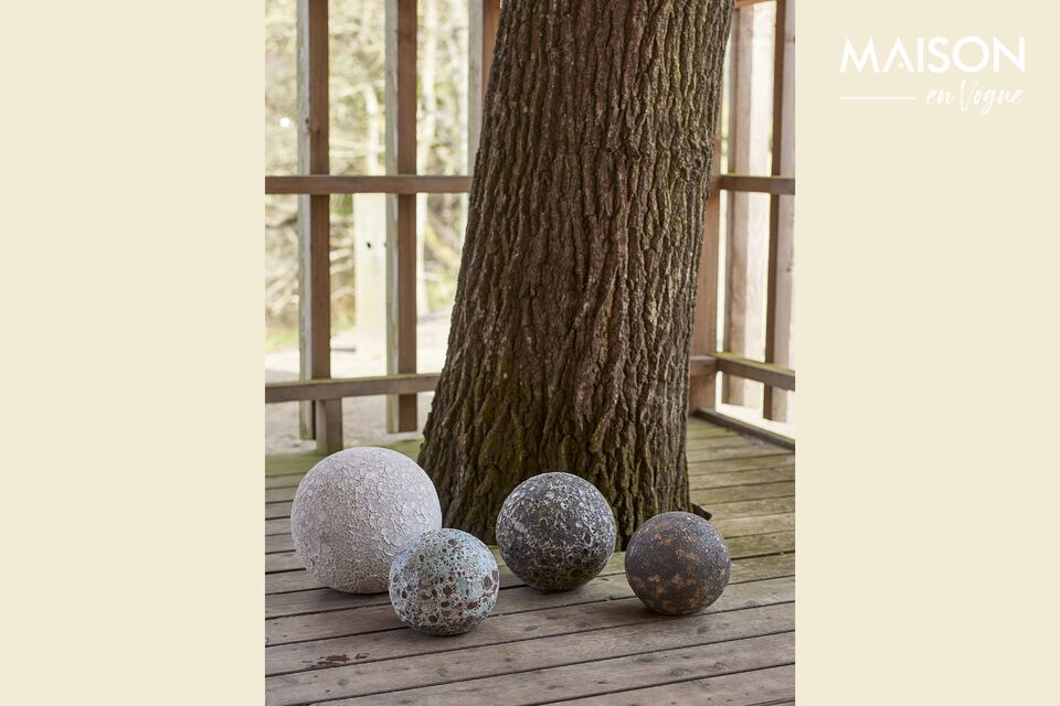 Discover rustic elegance with our decorative terracotta sphere