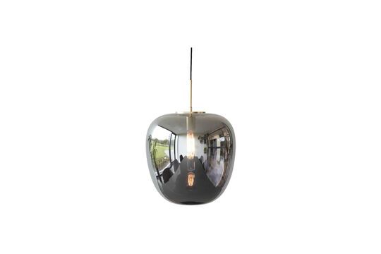 Reflect glass suspension in smoky grey brass Clipped